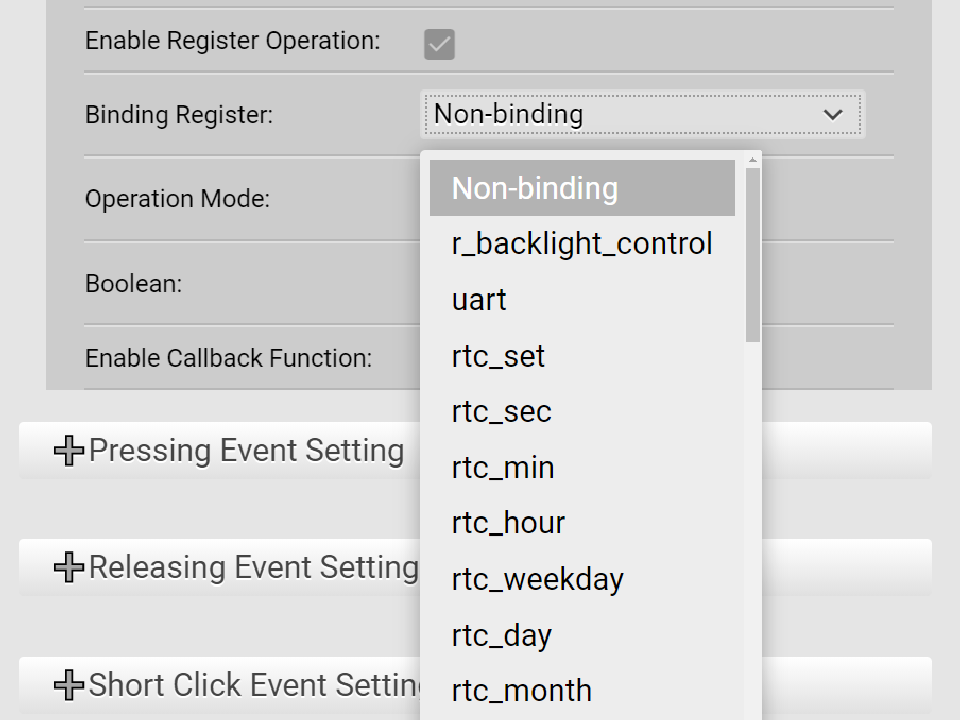 圖5-22 暫存器選擇器
