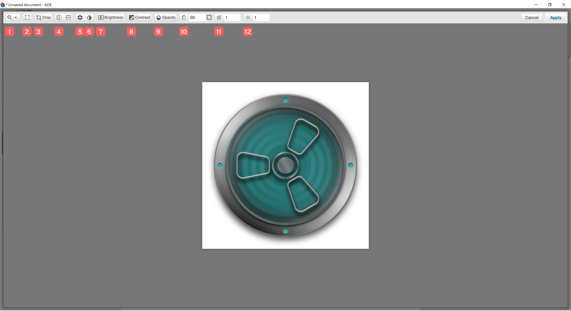 圖5-32 影像編輯對話框