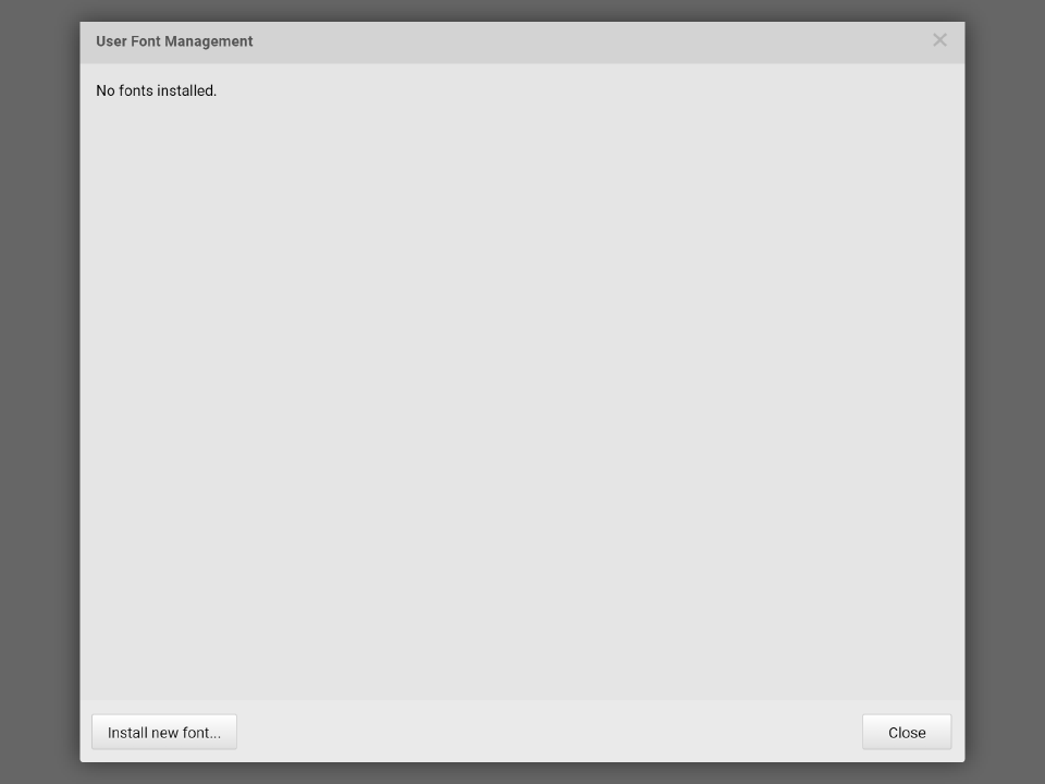 Install New Fonts...