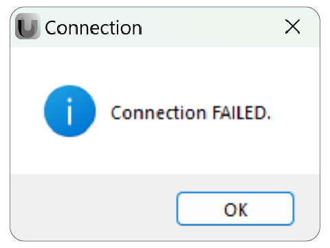 Connection FAILED