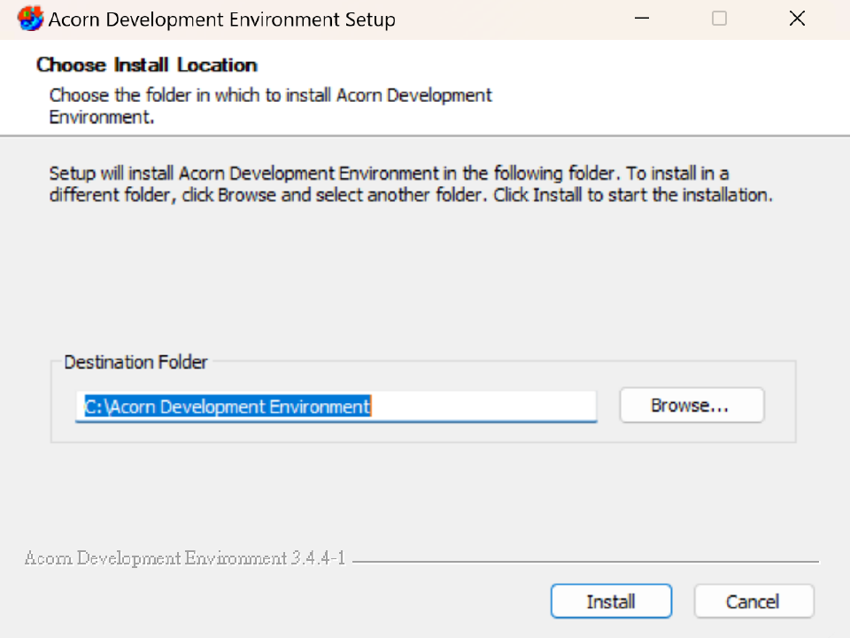 圖1-2 選擇安裝目錄