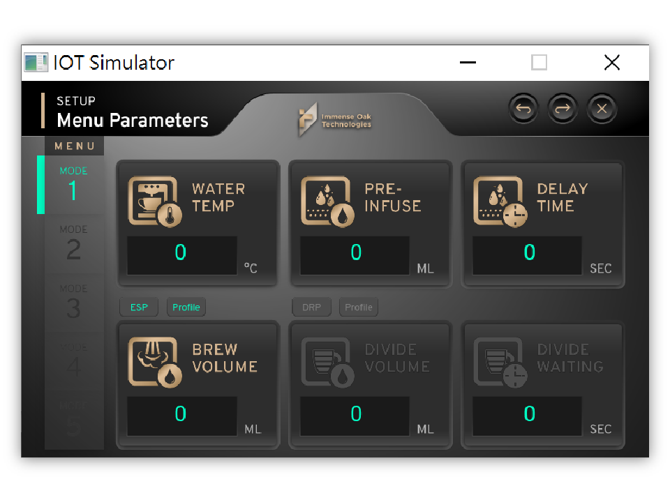 Figure 2-15 Simulator shows the communication