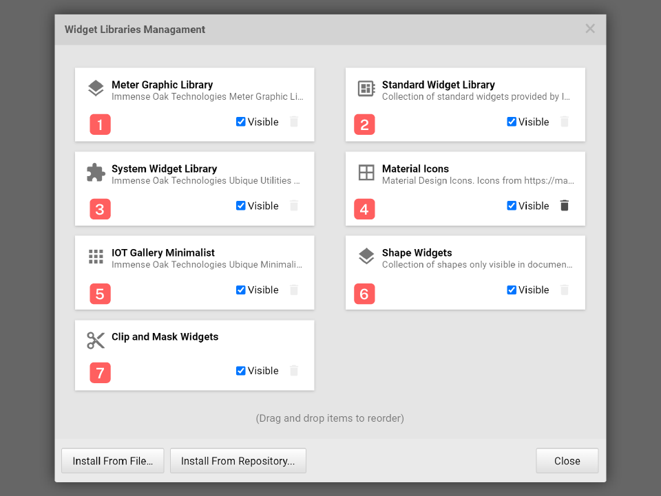 圖5-3 Library管理對話框