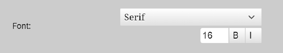 圖5-13 Font Selector