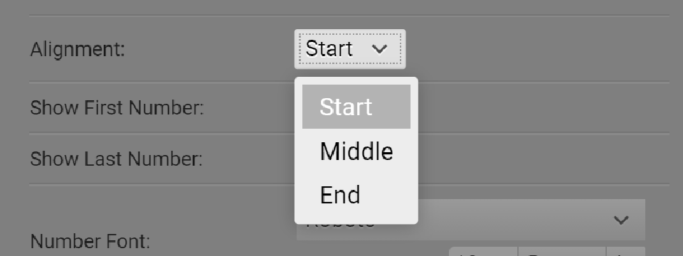 圖5-18 刻度排列選擇器
