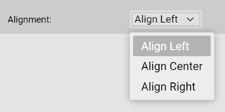 圖5-19 捲動文本排列選擇器